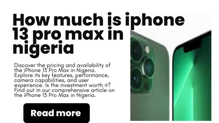 How much is iphone 13 pro max in nigeria